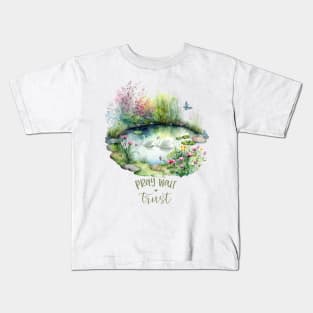 Garden Pond Melody 3 Kids T-Shirt